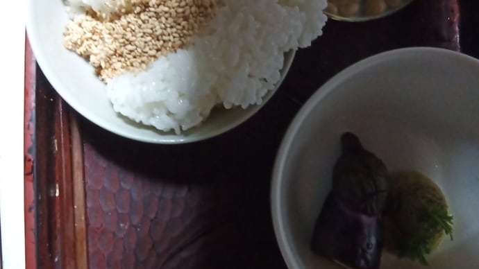 朝食　基本パターン２と大豆の水煮