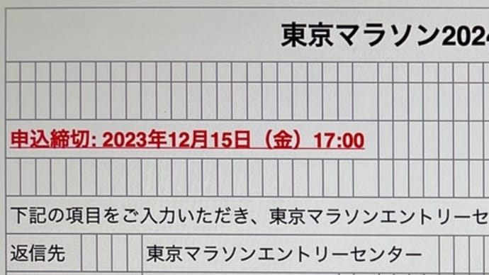 東京マラソン2024 ガイドランナー申込