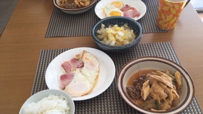 今日の一品 忙しい日の朝食
