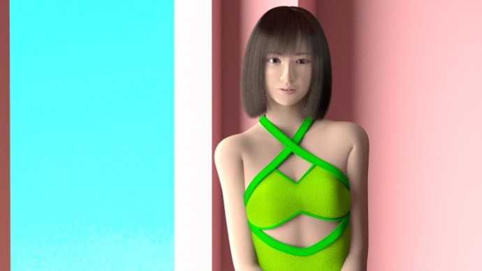 Blenderで女の子! 水着まちゅり 2017