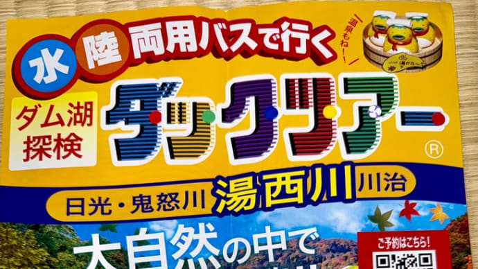 水陸両用バスでダム湖にジャボーン🌊❗️in湯西川其の壱