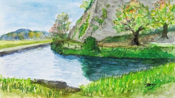 今日の絵は「篠山城跡の石垣」です!