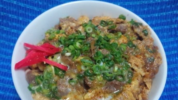 黒毛和牛他人丼が昨日の晩御飯、牛丼タレを使い切ったんだね:D