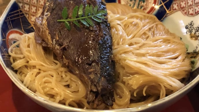 【長浜】黒壁スクエアで長浜の郷土料理を食す☆「鯖街道 焼鯖そうめん」(翼果楼)