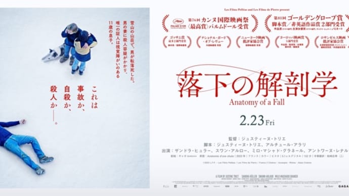 2024年2月4週公開（配信）の新作、「落下の解剖学」、斉藤由貴のライブがU-NEXTで生配信