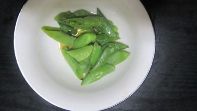 スナップエンドウの甘煮