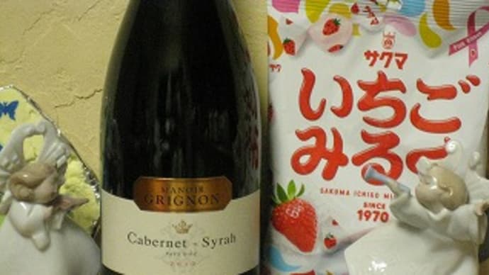 マノワール・グリニョン　カベルネ・シラーお徳です♪隣でモニカ苦笑♪