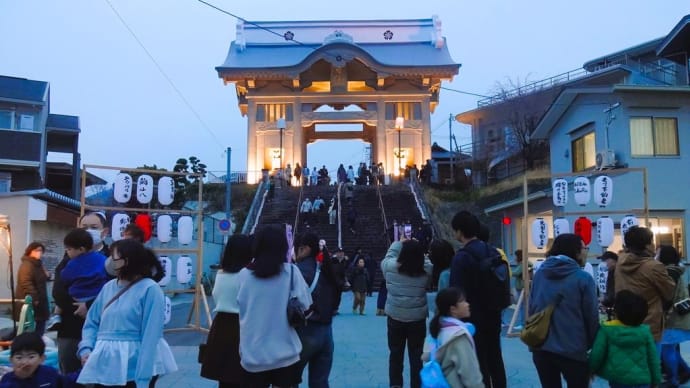 夜桜見物 ~本妙寺・桜灯籠~