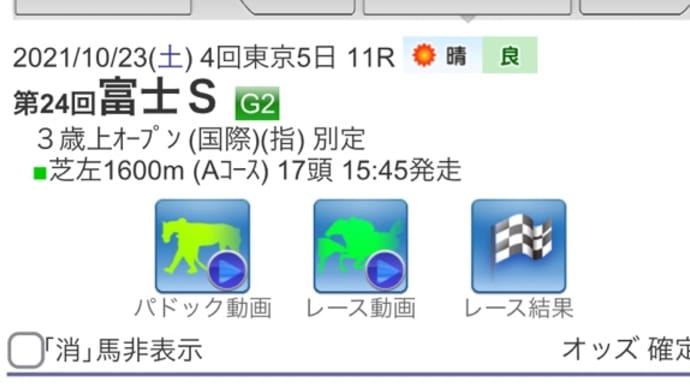 富士S【後出し】