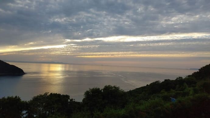 梅雨の晴れ間 瀬戸内の夕暮れ