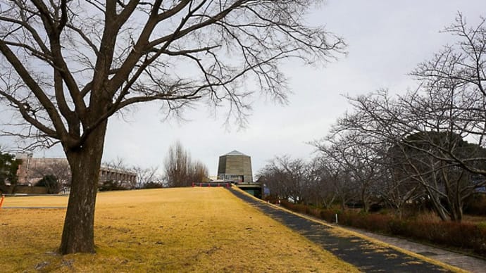 冬枯れの空、雪の科学館で By空俱楽部