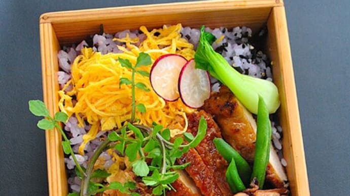 金時草ちらし寿司弁当♪