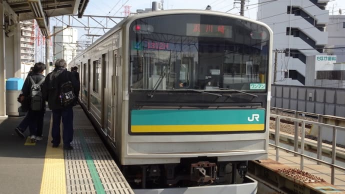 南武線浜川崎支線の205系1000番台(クモハ205-1003+クモハ204-1003)