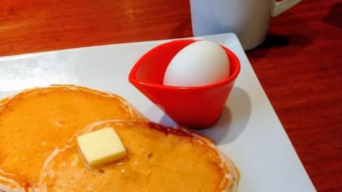 【ラオハナ】モーニング限定パンケーキ|+50円のモチモチに感動!