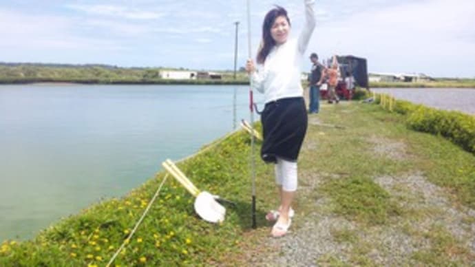 ノースシェアで海老釣り