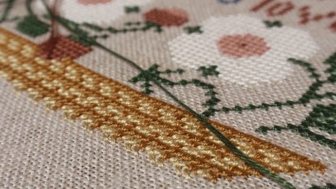 Bird and Basket Sampler WIP7 ~徒然なるままに・・・