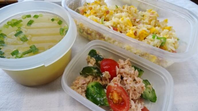 あんかけ炒飯のお弁当と、梅便り