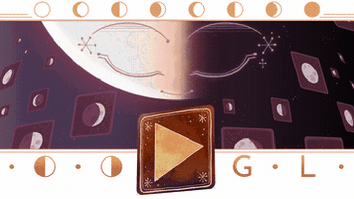 【Googleのロゴ】2025年1月の半月