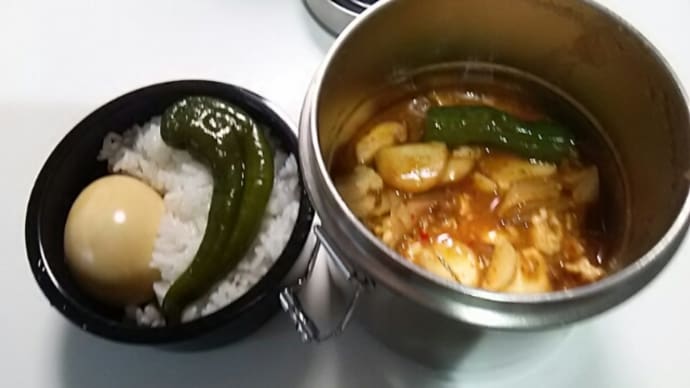 万願寺と獅子唐、夏のホット補給弁当