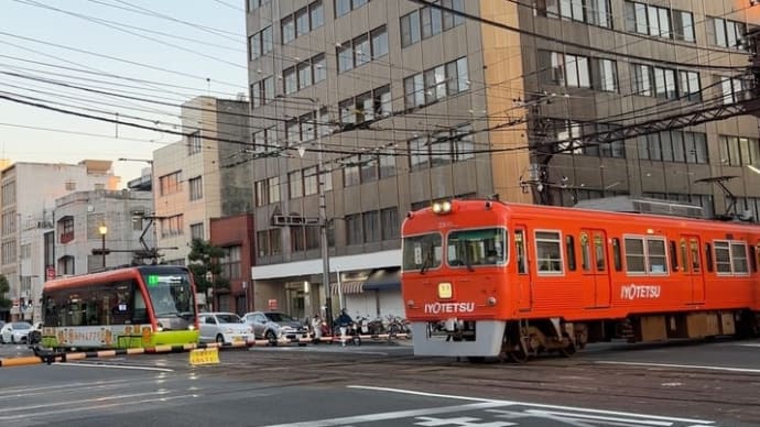 伊予鉄道 3 大手町駅 ダイヤモンドクロッシング〔愛媛県松山市〕