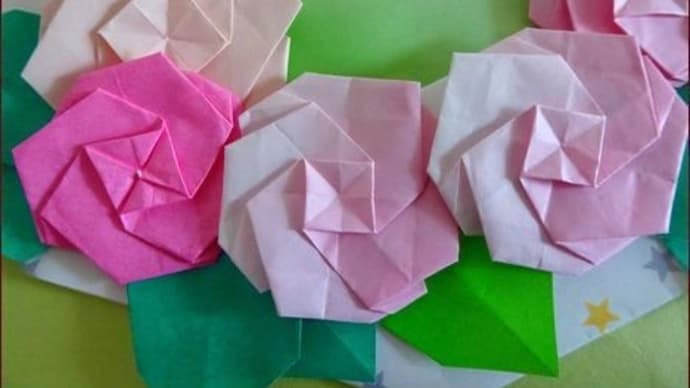 折り紙の桜★コンパクトに咲かせる花たち