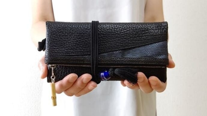 オリジナルの本革製道中財布