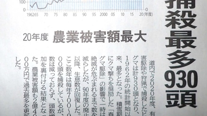 2022年、ヒグマの札幌市街地への出没を草刈りで防ぐ???