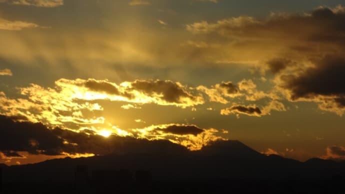 ホテルメトロポリタン池袋からの富士山