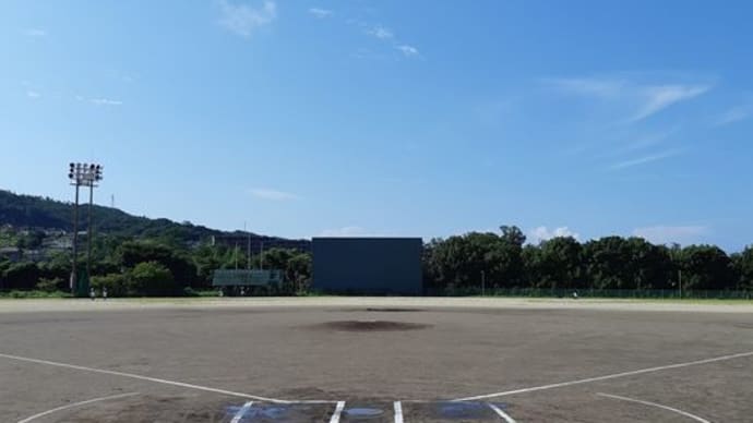 奈良県軟式野球連盟B級の北和ブロック大会です(^o^)/すでに暑い🔥☀️