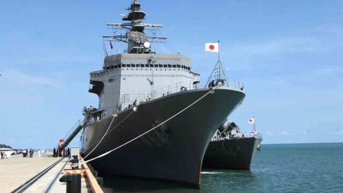 海上自衛艦 カンボジアのリアム海軍基地に初寄港 中国を牽制