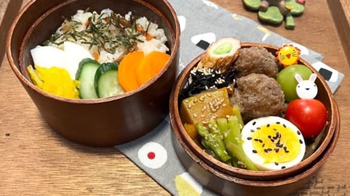 明日から3連休だ弁当^ - ^