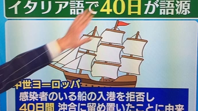 検疫Quarantineはイタリア語の40に由来