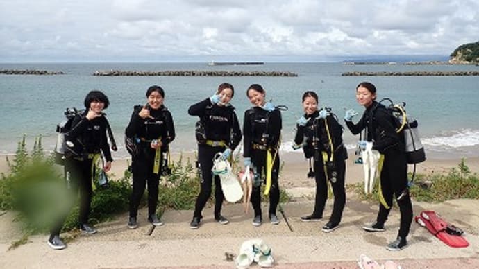 8月25日(木)安田女子ダイビングサークルNAGI!行こうよ海に!!夏合宿!!
