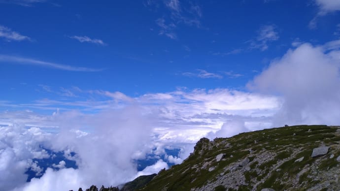 木曽駒ヶ岳・やっと青空