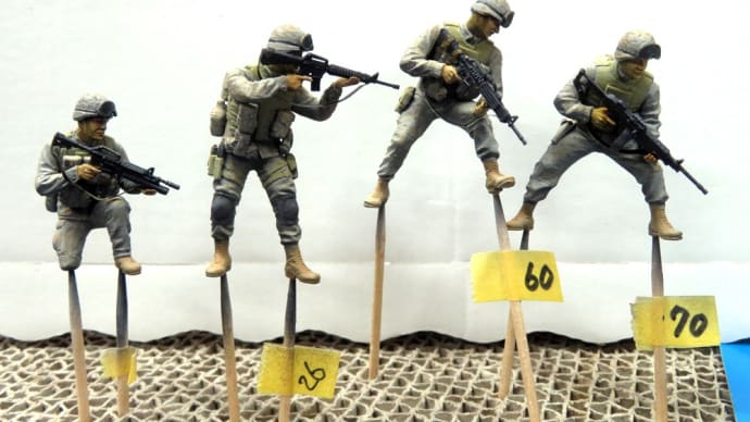 アメリカ海兵隊イラク MB 1/35 #5 スミ入れ・ウォッシング