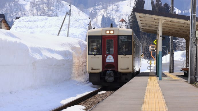 豪雪地帯のローカル駅