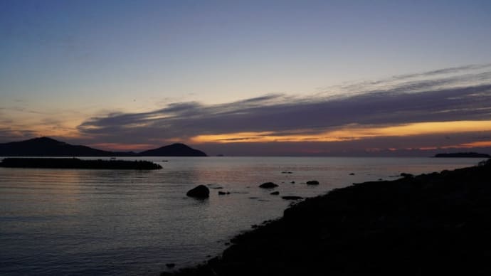 岩屋半島の朝陽