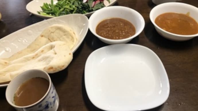 今日のランチ(カレー&ナン)