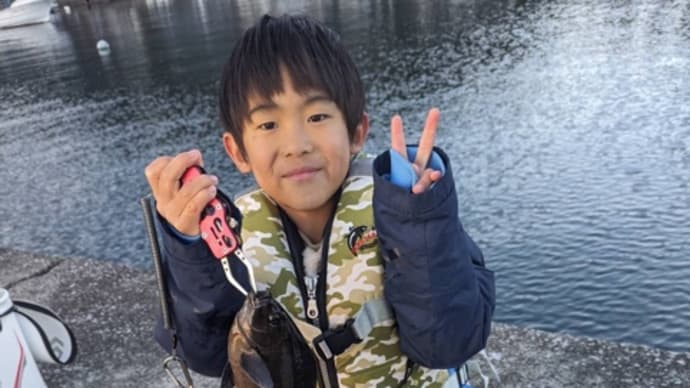 親子でフカセ釣り・・