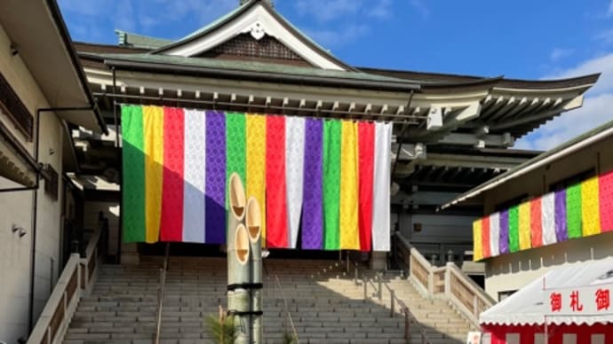 お寺で初参りです