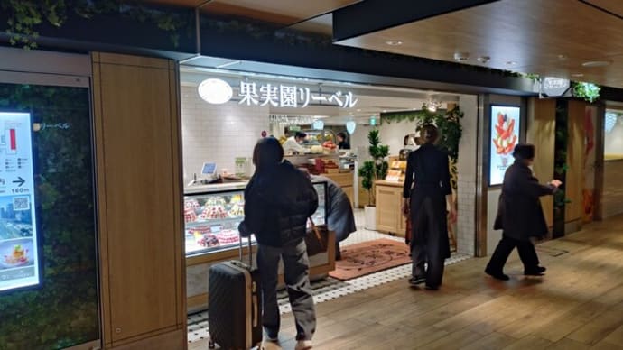 果実園リーベル(JR東京駅)のフルーツパフェはとてもオススメ!