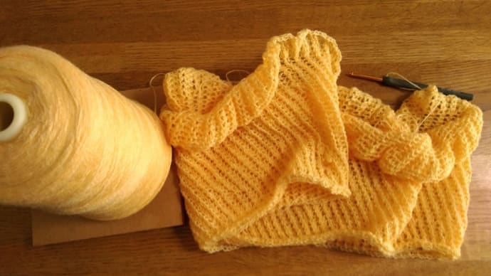 かぎ編みでブルガリアスカート風のスカートを作る　その1