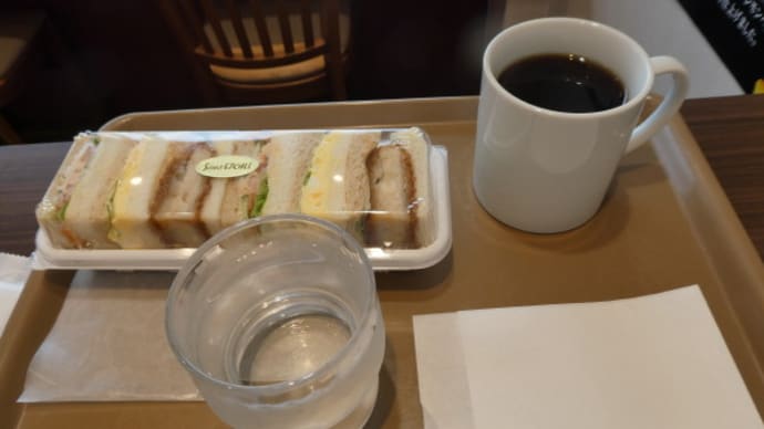 サンエトワール舞子店でのモーニング(明石海峡大橋を臨めるカフェです) on 2023-6-14