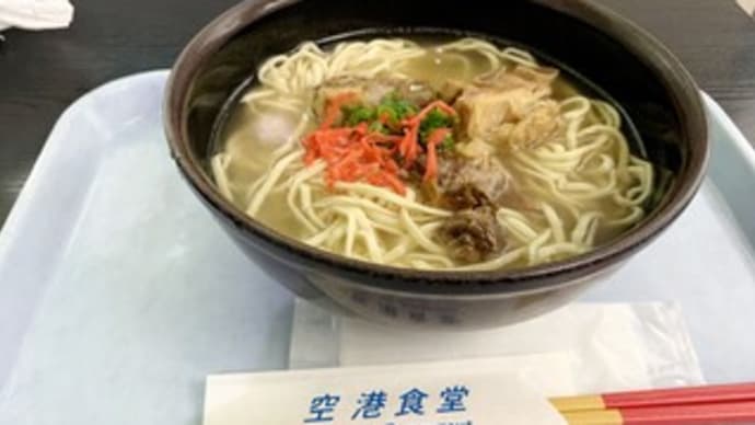 空港食堂で食べて帰ります