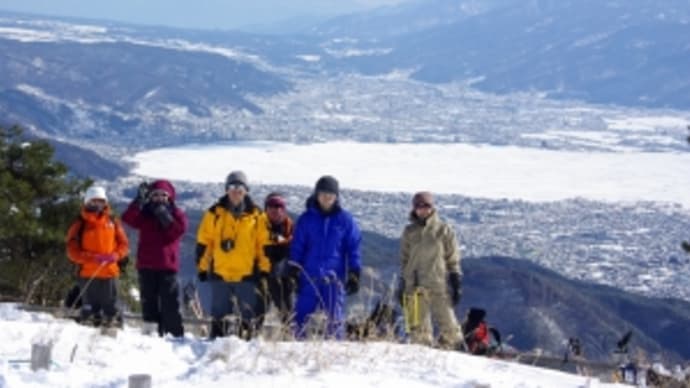 2010/01/0７（木）：高ボッチ　広大な雪原・富士山とアルプスの大展望