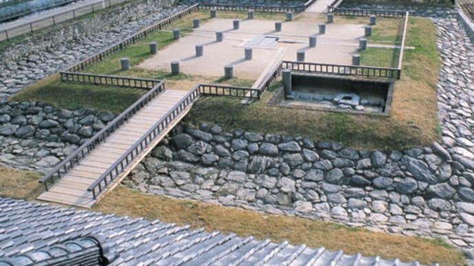 秋の散策☆明日香甘樫丘～橘寺～石舞台　【飛鳥水落遺跡】