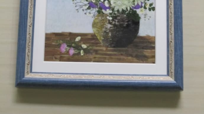 想いを馳せて(押し花)