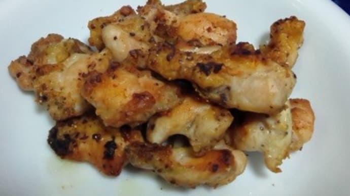 鶏肩肉ガーリックペッパー焼きで夕方食兼晩御飯したんだね:P