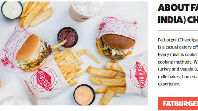 L.A.発祥のFATBURGER・チャンディーガル店