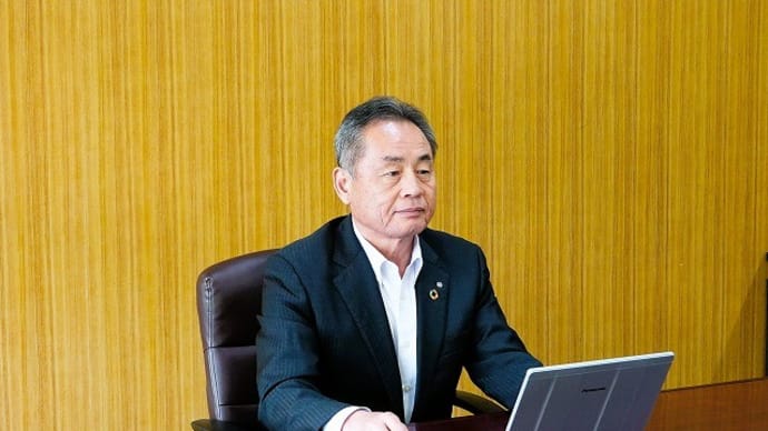 村政懇談会の説明のICN収録&日岐上空からの風景
